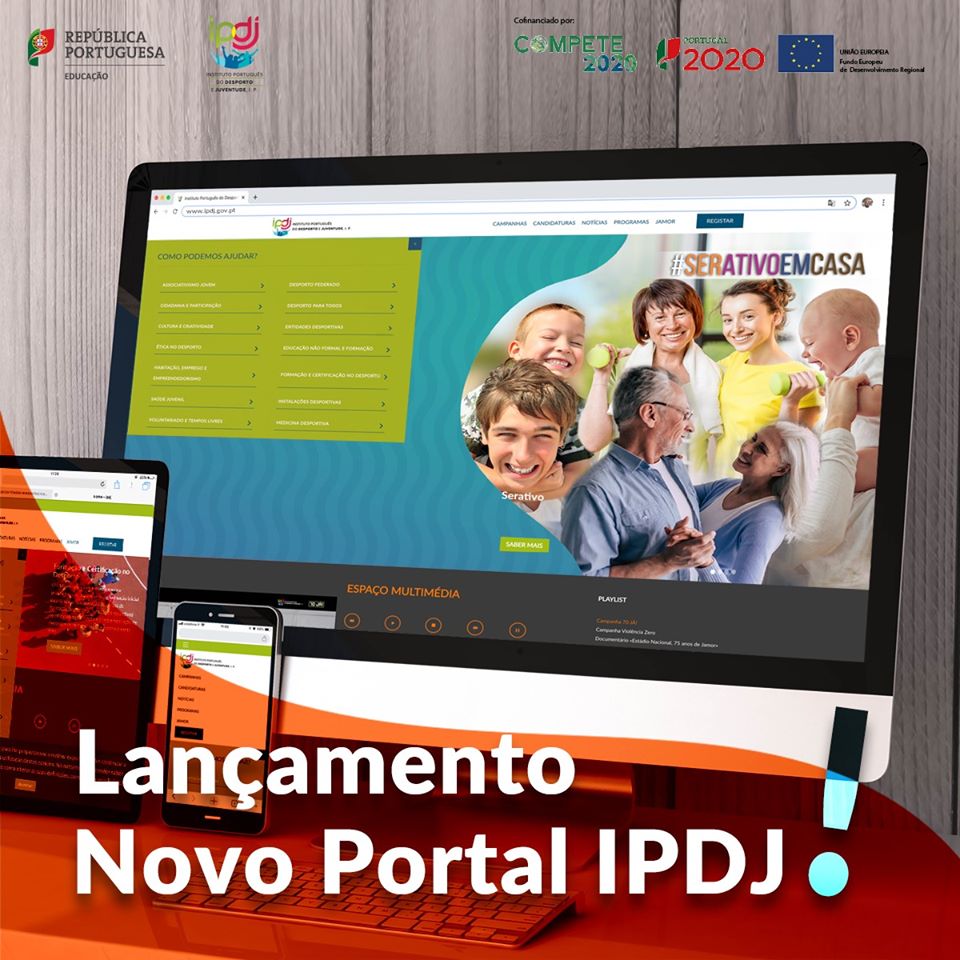 Instituto Português da Juventude e do Desporto lança novo portal