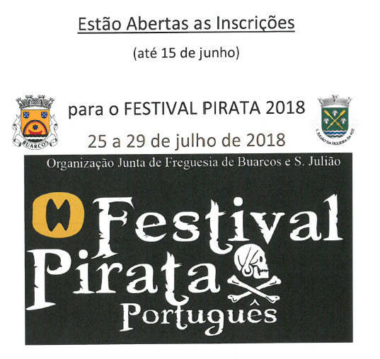 Abertas as Inscrições para o FESTIVAL PIRATA 2018