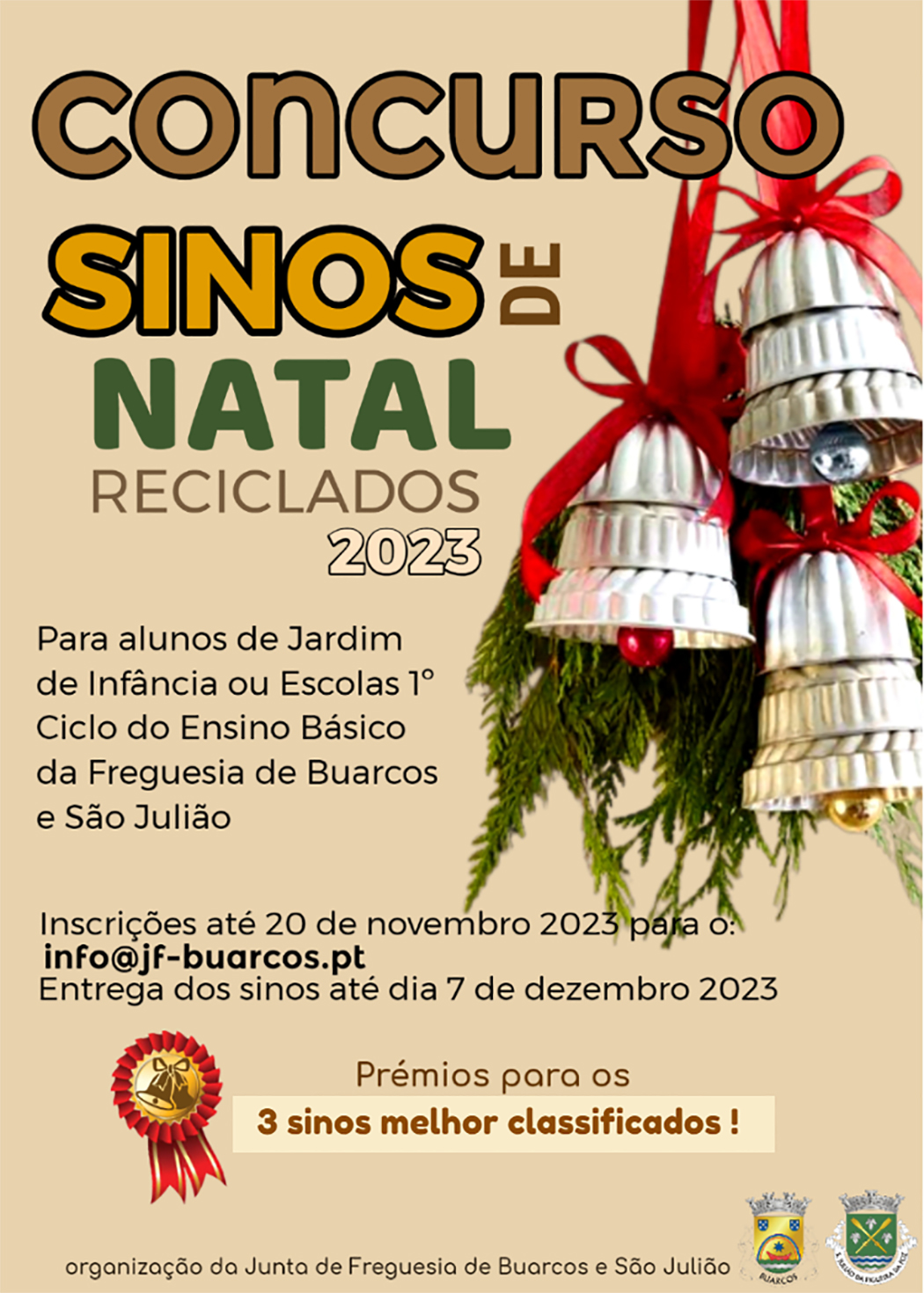 CONCURSO DE SINOS DE NATAL RECICLADOS 2023